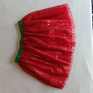 Holiday Time Red Tulle Skirt